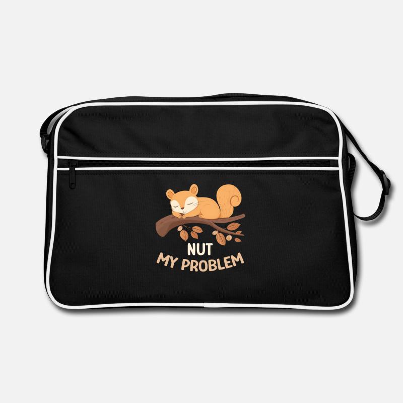 Nut My Problem Squirrel Morning Grouch Gift Sac Retro