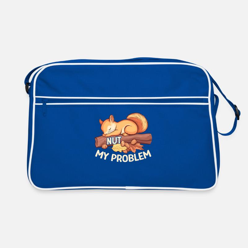 Nut My Problem Morning Grouch Squirrel Gift Sac Retro