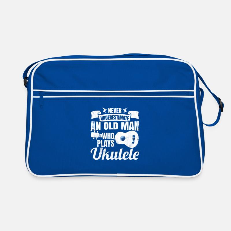 Never underestimate old ukulele players Retro Bag