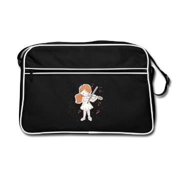 Little violinist - Retro Bag - black/white - Front