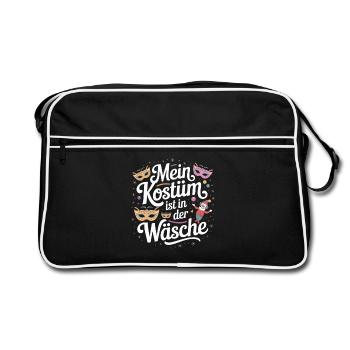 Costume Is In The Lingerie Cologne Carnival Disguise - Retro Bag - black/white - Front