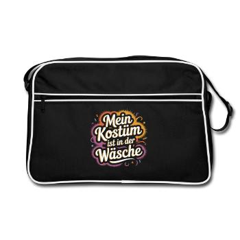 Costume Is In The Lingerie Cologne Carnival Disguise - Retro Bag - black/white - Front