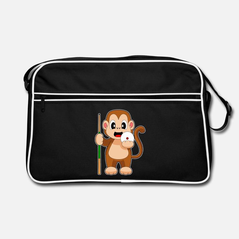 Affe Billiard Queue Retro Tasche