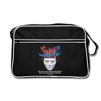 Mind Unleashed | Watts Psychedelic Insight - Sac Retro - noir/blanc - Devant