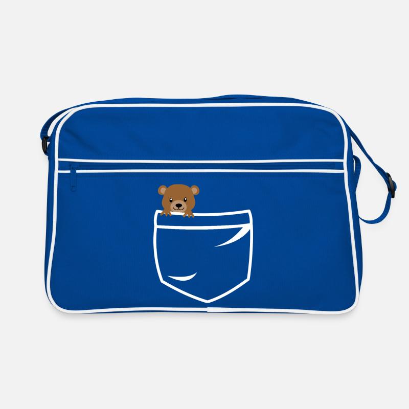 Teddy bear pockets Retro Tasche