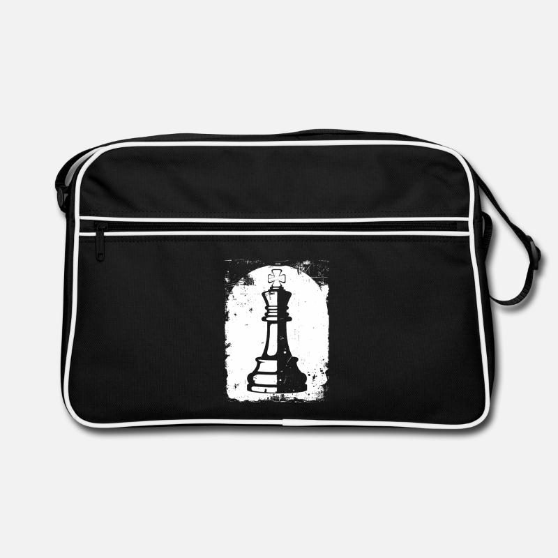 Chess Pieces Drawing Retro Bag