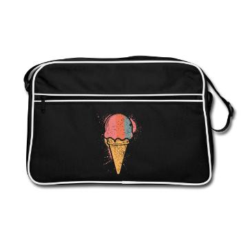 Glace rétro - Sac Retro - noir/blanc - Devant