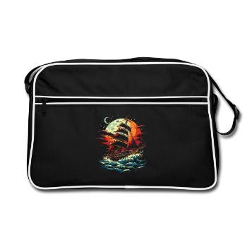 Sailing ship - Retro Bag - black/white - Front