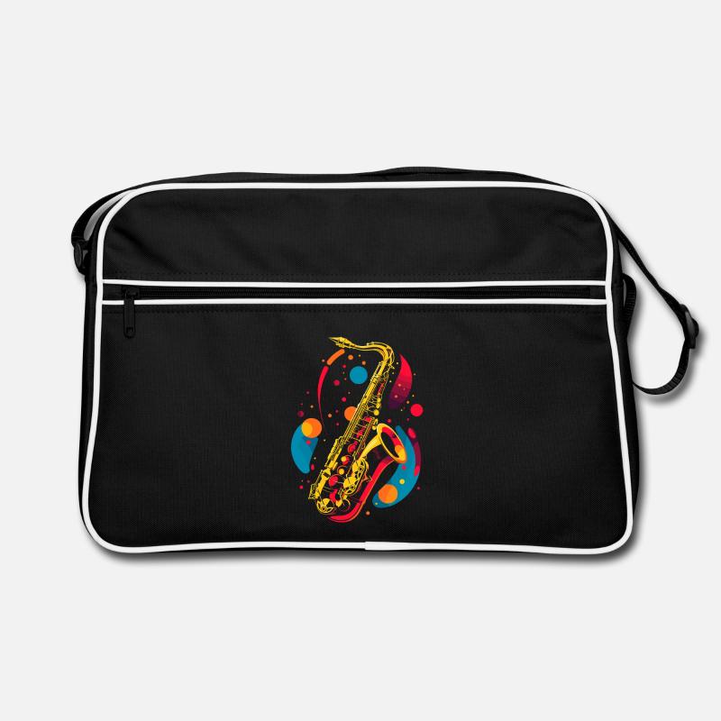 Graphisme pour saxophone Sac Retro