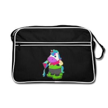 Cerf-volant licorne Cerf-volant - Sac Retro - noir/blanc - Devant