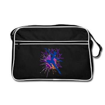 Gymnastique Gymnastique Acrobatie Gymnastique artistique - Sac Retro - noir/blanc - Devant