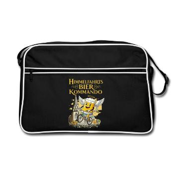 Ascension Beer Command - Funny Father's Day - Retro Bag - black/white - Front