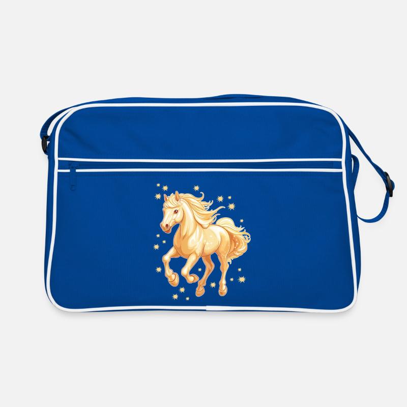 Pferd mit Sternen Retro Tasche
