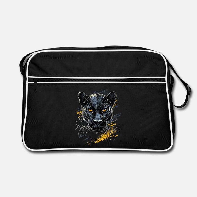 Panthère Léopard Grand Chat Mignon Gros Chat Panter Sac Retro