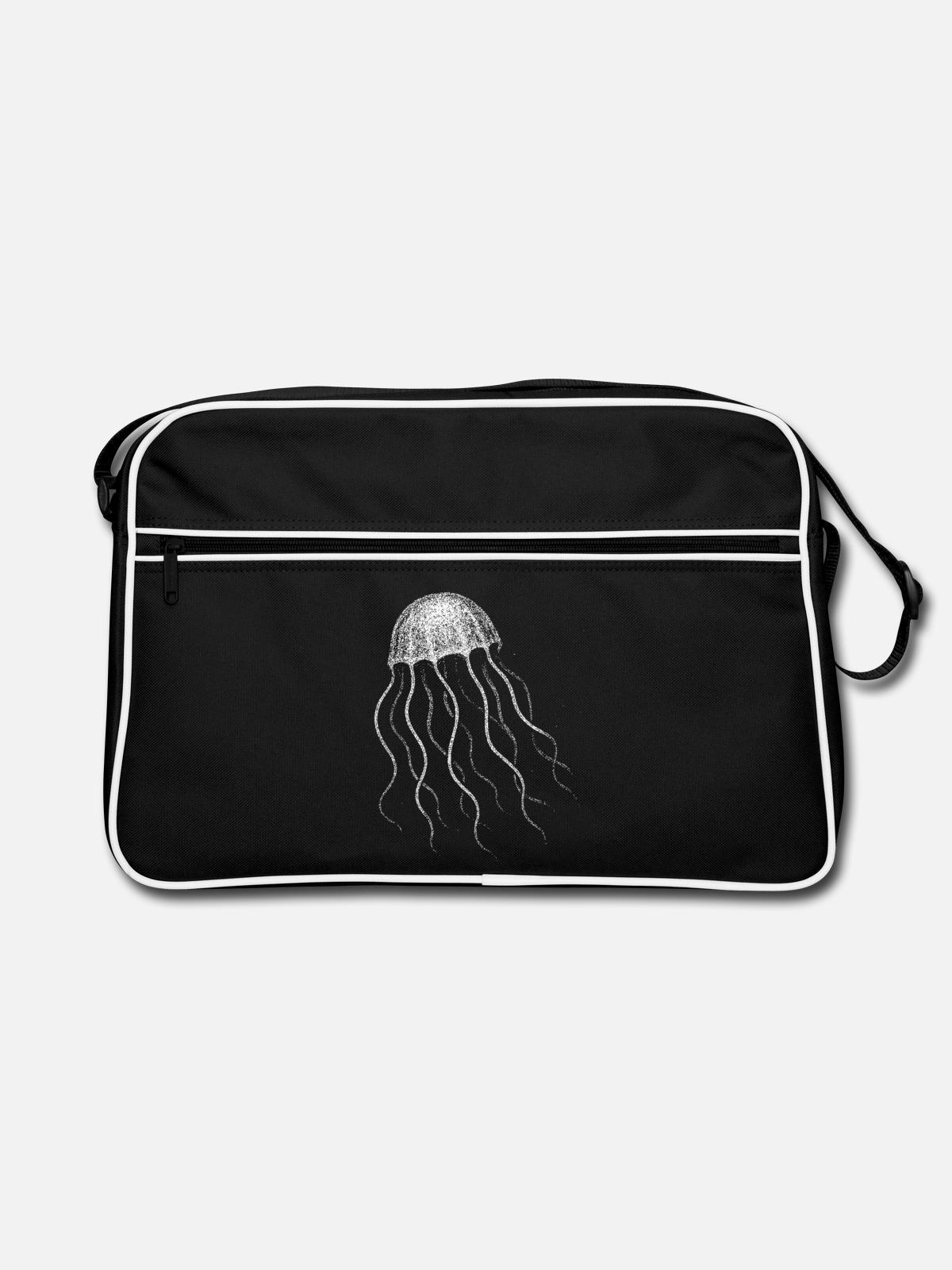Méduse - Sac Retro - noir/blanc - Devant