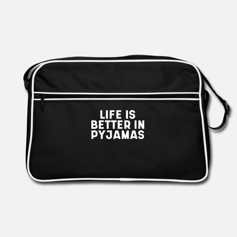 La vie est meilleure en pyjama Sac Retro