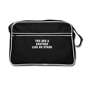 Vous êtes un frère pas comme les autres - Sac Retro - noir/blanc - Devant