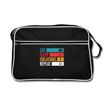 Eat Sleep Isolations Repeat Dance Chemise - Sac Retro - noir/blanc - Devant