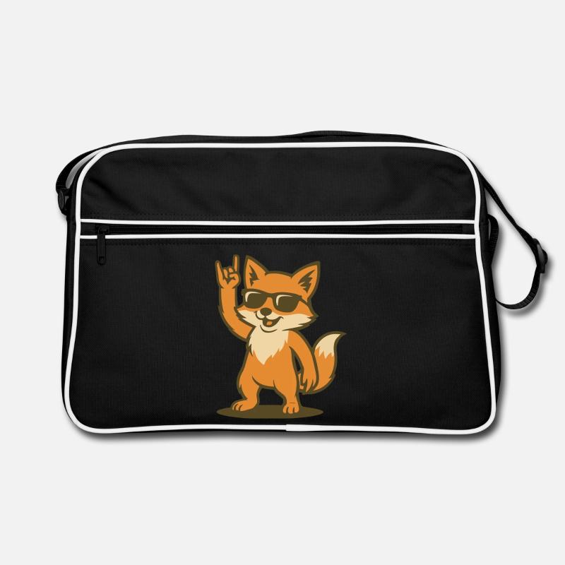 Fox on Fire Retro Tasche