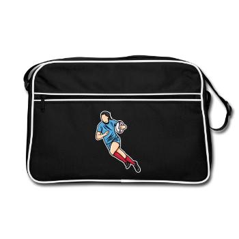Rugby féminin - Sac Retro - noir/blanc - Devant
