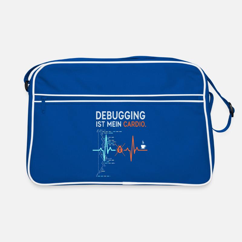 Debugging is my cardio - computer nerd Retro Bag