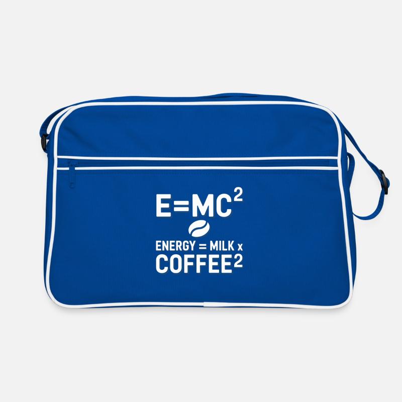 E=MC2 Physics Saying Caffeine Nerd Energy Coffee Retro Bag