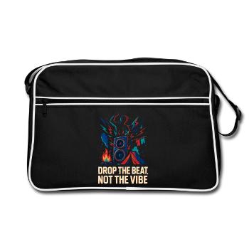  Drop the Beat, Not the Vibe - Retro Bag - black/white - Front