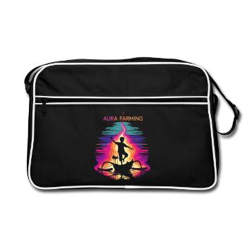 Aura Farming Traditional Dance - Retro Bag - black/white - Front