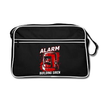 Sirène – Alarme - Sac Retro - noir/blanc - Devant