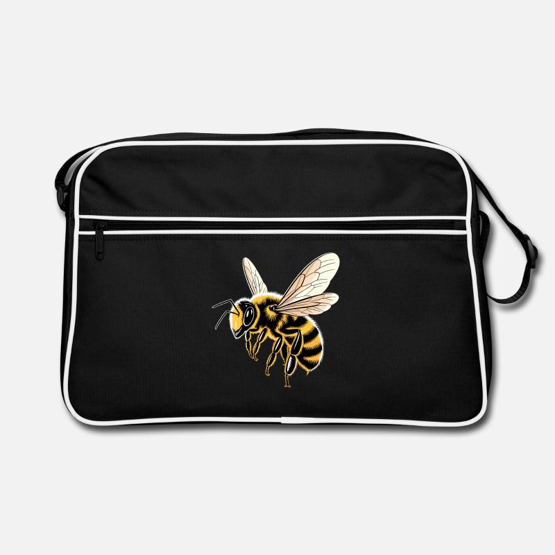 bees beekeeper honey beekeeper bees cute bee Retro Bag
