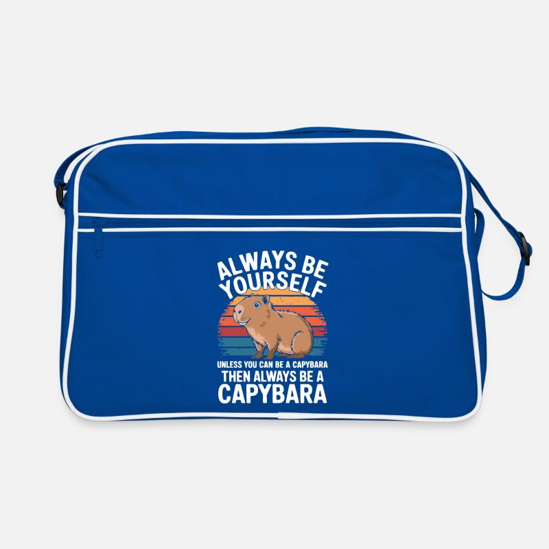 Sei immer du selbst, es sei denn, du kannst ein Wasserschwein sein Retro Tasche