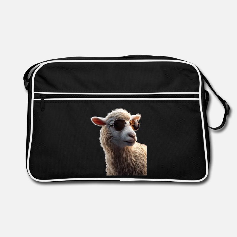 Schaf Lamm Schäfchen Hausschaf Schäfer Süße Schafe Retro Tasche