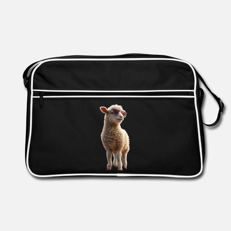 Schaf Lamm Schäfchen Hausschaf Schäfer Süße Schafe Retro Tasche
