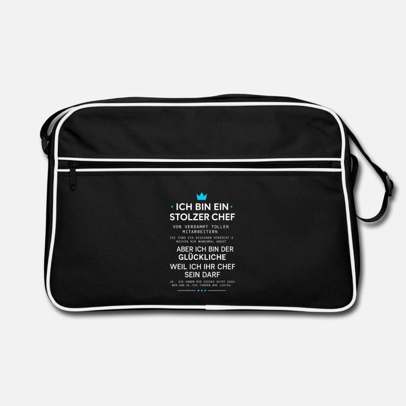 Stolzer Chef Von Verdammt Tollen Mitarbeitern Retro Tasche