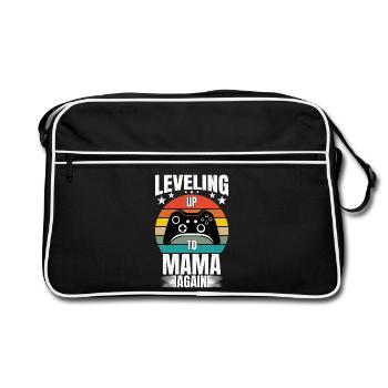 Monter de niveau jusqu’à Mama Again Gaming Gamer - Sac Retro - noir/blanc - Devant