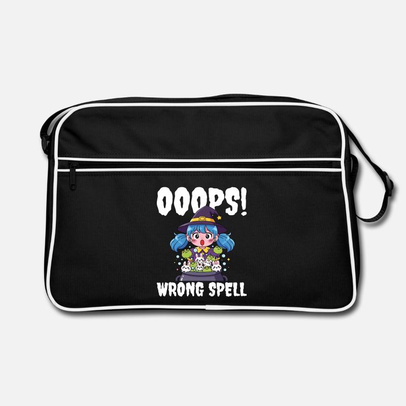 OOOPS! WRONG SPELL - WITCH HALLOWEEN Retro Bag