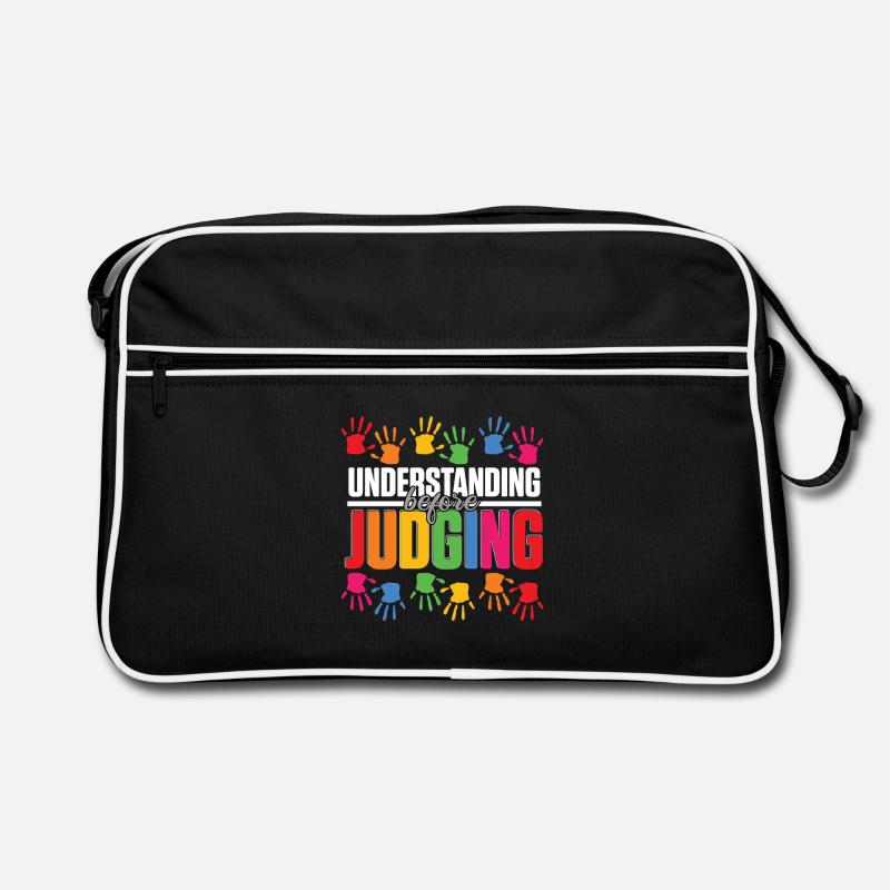Autistisch Autismus Understanding Before Judging Retro Tasche