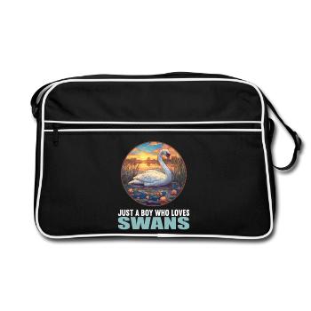 Cygnes Cygne - Sac Retro - noir/blanc - Devant