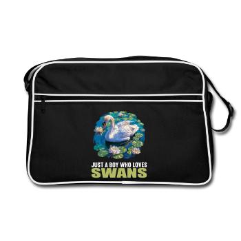 Cygnes Cygne - Sac Retro - noir/blanc - Devant