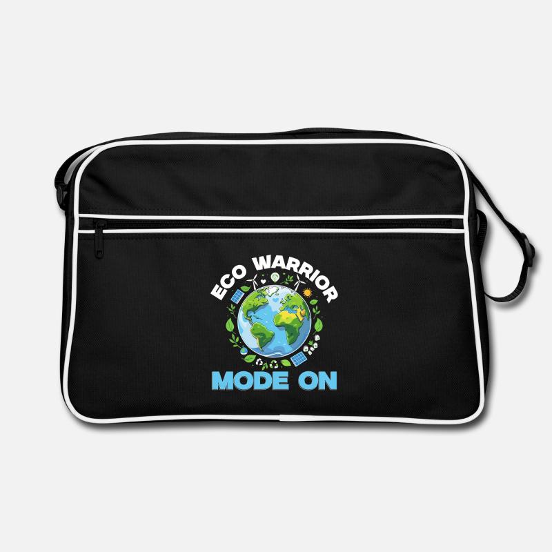 Environmentalist Eco Warrior Mode On Retro Bag