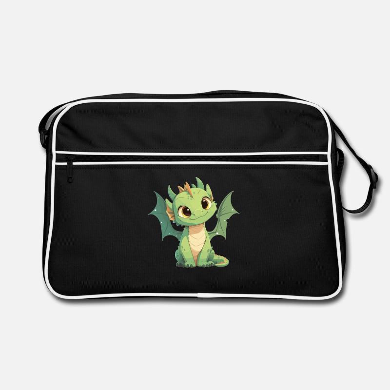 Drachen Drache Retro Tasche
