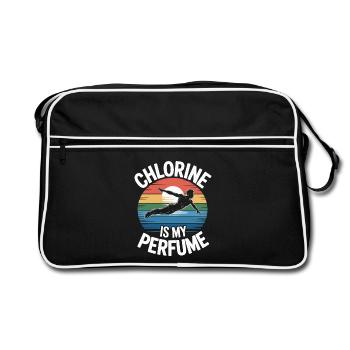 Diving diving board - Retro Bag - black/white - Front