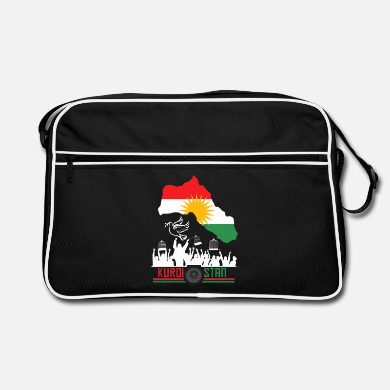 Drapeaux kurdes avec Kurdistan Kurde Sac Retro