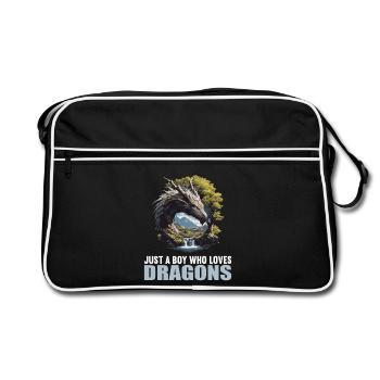 Dragon Dragon - Sac Retro - noir/blanc - Devant