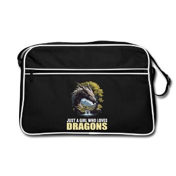 Dragon Dragon - Sac Retro - noir/blanc - Devant