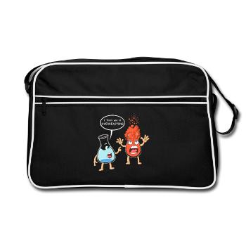 Microbiologie à réaction excessive - Sac Retro - noir/blanc - Devant