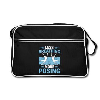 Natation synchronisée Natation artistique Sports nautiques - Sac Retro - noir/blanc - Devant