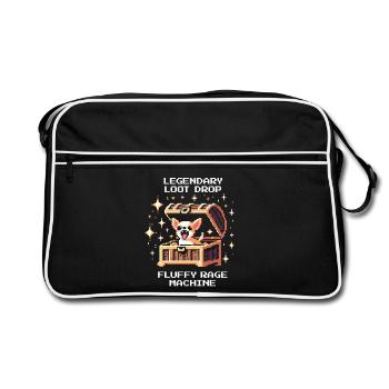 Legendary Drop: Rage Fluff | Chihuahuas - Retro Bag - black/white - Front