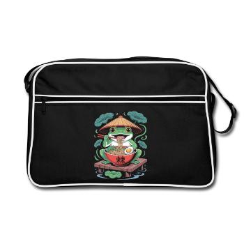 Frosch Ramen Enjoyment Adventure with Asian - Retro Bag - black/white - Front