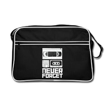 Conception de cassette rétro pour les fans de musique - Sac Retro - noir/blanc - Devant